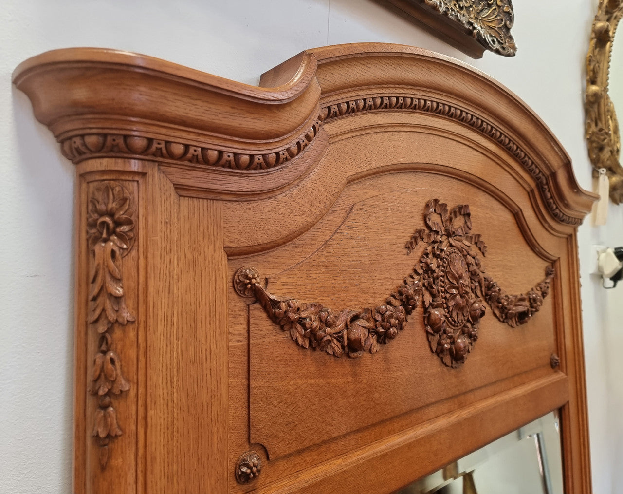 Beautiful French Oak Louis XVI Style Mirror | Antique & Vintage | Moonee Ponds Antiques | Australia Wide Delivery