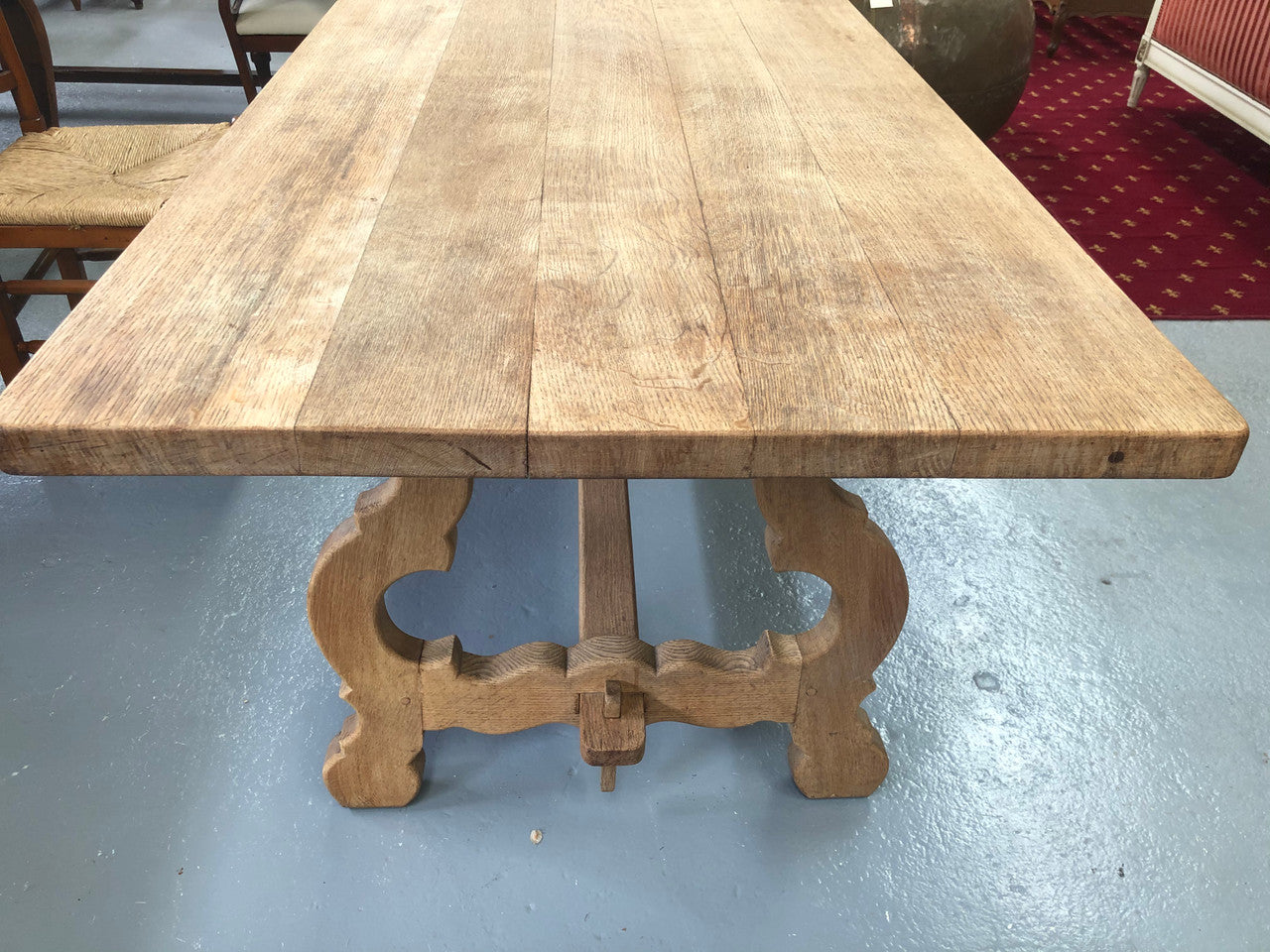 Antique French Bleached Oak Farmhouse Table | Antique & Vintage | Moonee Ponds Antiques | Australia Wide Delivery