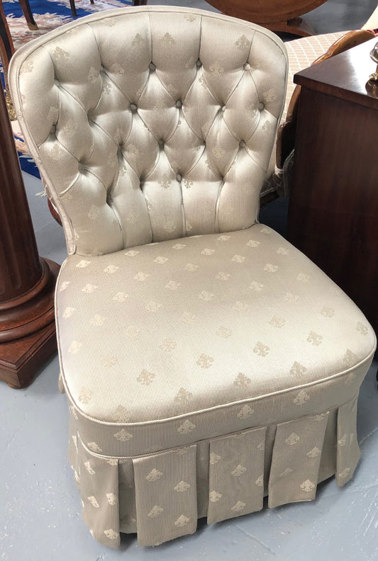 Lovely Upholstered Boudoir Chair