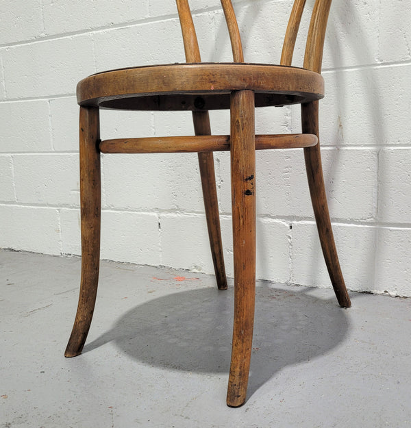 Lovely Antique bentwood chair with gorgeous star decoration. In good original conditions.