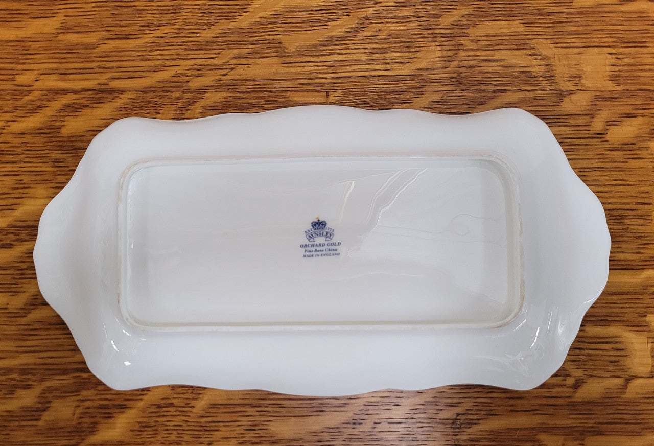 Aynsley Orchard Gold Serving Tray | Antique & Vintage | Moonee Ponds Antiques | Australia Wide