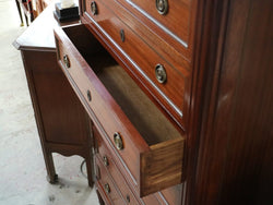 French Mahogany Louis XVI Style Seven Drawer Semainier | Antique & Vintage | Moonee Ponds Antiques | Australia Wide Delivery