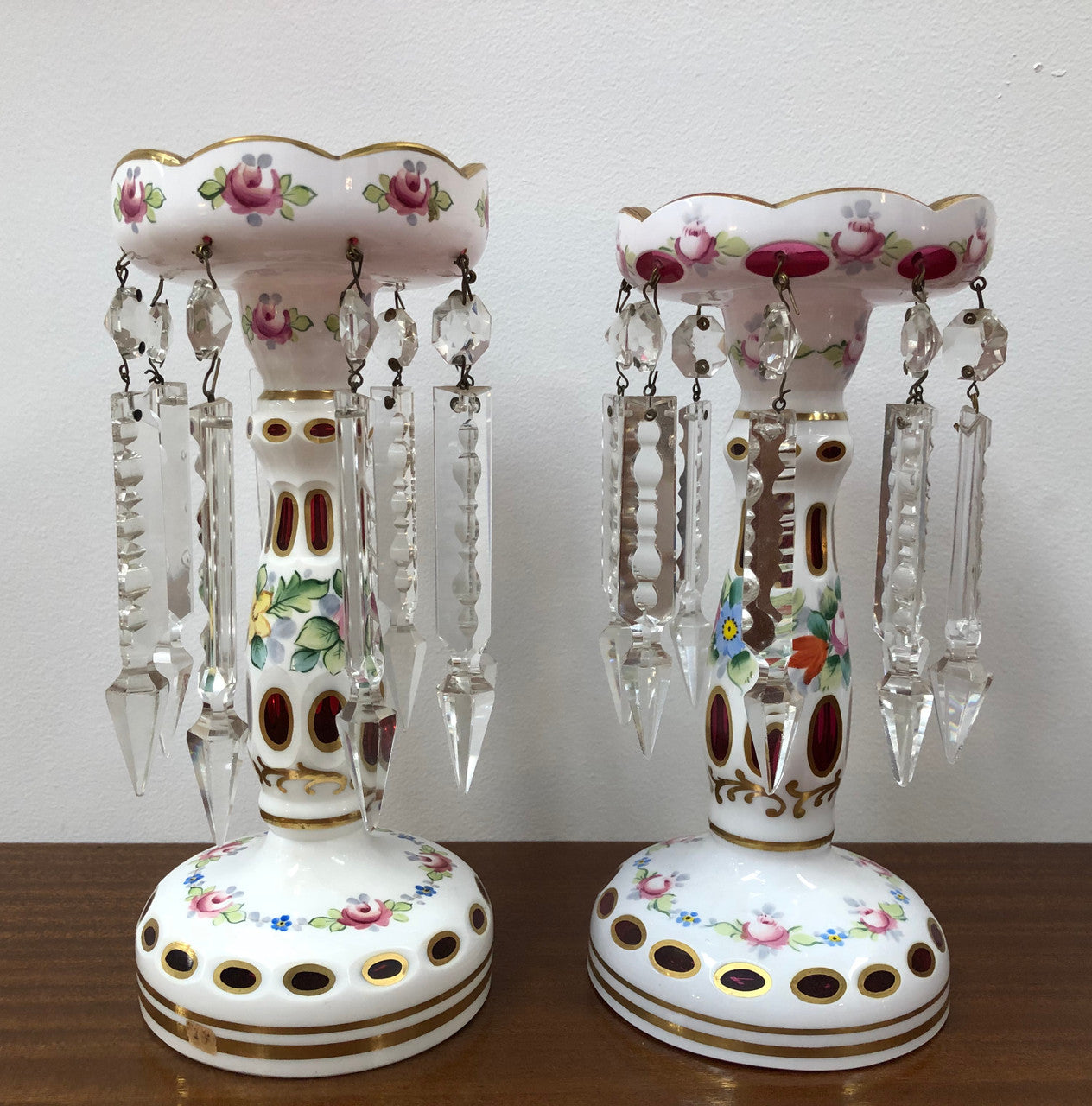Late Victorian pair of matched Prisms | Antique & Vintage | Moonee Ponds Antiques | Australia Wide Delivery