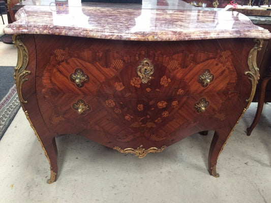French Marble Top Commode-1