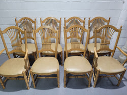 French Country Style Set of Six Dining Chairs & Two Carvers | Antique & Vintage | Moonee Ponds Antiques | Australia Wide Delivery
