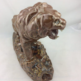 Hand Made Glazed Stoneware Lion
