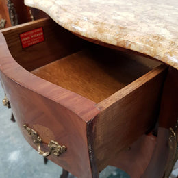 Pair of French Marquetry Inlaid Bedsides Cabinets