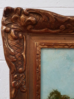 French Landscape Oil Painting | Antique & Vintage | Moonee Ponds Antiques | Australia Wide Delivery