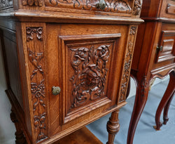 Fabulous Pair of Antique Gothic Style Bedside Cabinets | Antique & Vintage | Moonee Ponds Antiques | Australia Wide Delivery