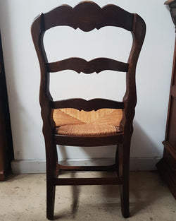 Set of 12 French Oak Ladder Back Chairs | Antique & Vintage | Moonee Ponds Antiques | Australia Wide Delivery