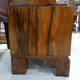Art Deco Figured Walnut Grandfather Clock