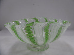 Murano Venetian Latticino Glass Bowl | Antique & Vintage | Moonee Ponds Antiques | Australia Wide Delivery