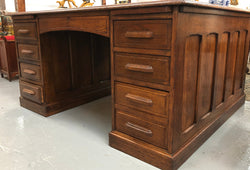 Superb English Partners Desk | Antique & Vintage | Moonee Ponds Antiques | Australia Wide Delivery