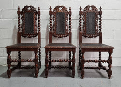 Stunning Set of Six Jacobean Revival Chairs | Antique & Vintage | Moonee Ponds Antiques | Australia Wide Delivery