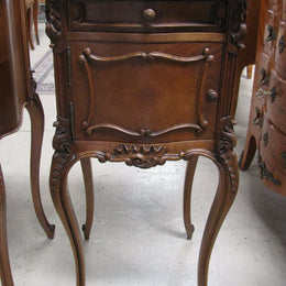 Pair of French Walnut Bedside Cabinets