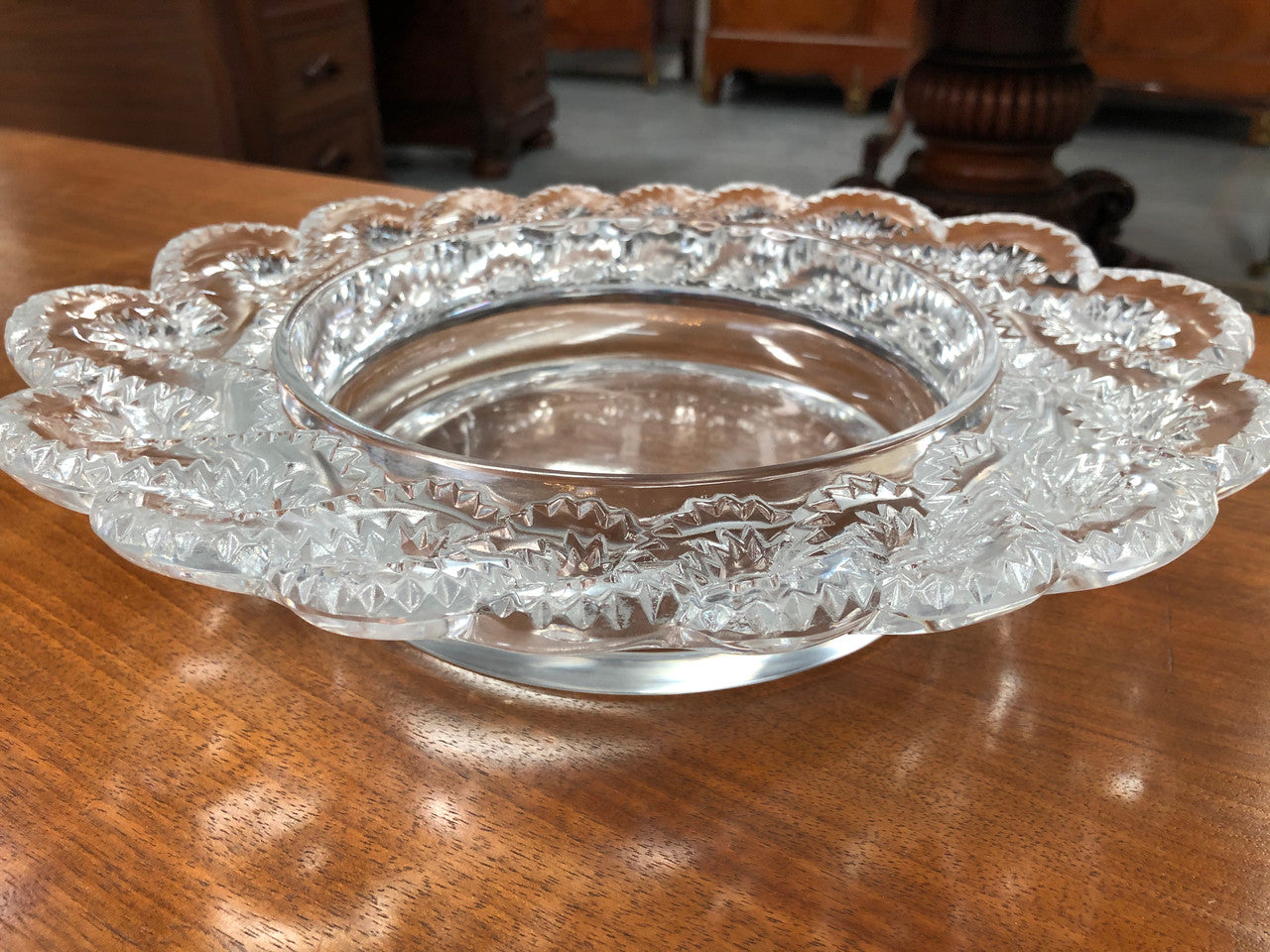 Early Lalique French Aurioc Pattern Bowl | Antique & Vintage | Moonee Ponds Antiques | Australia Wide Delivery