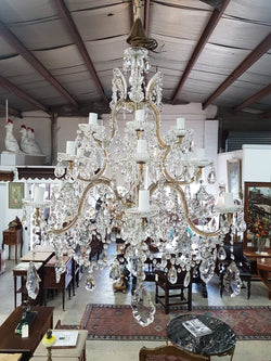 French Parisian Cage Chandelier | Antique & Vintage | Moonee Ponds Antiques | Australia Wide Delivery