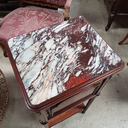 French Louis XVI Style Single Bedside Cabinet