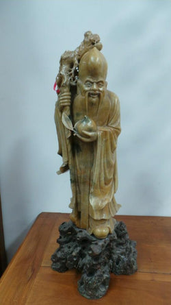 Fabulous Chinese Soapstone God. | Antique & Vintage | Moonee Ponds Antiques | Australia Wide Delivery