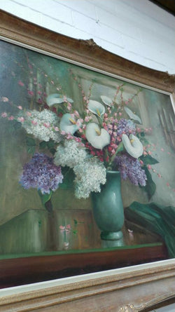 French Floral Still Life Oil Painting | Antique & Vintage | Moonee Ponds Antiques | Australia Wide Delivery