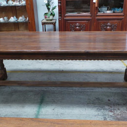 Antique French Oak Dining Table