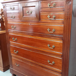 Late Victorian Cedar Tallboy