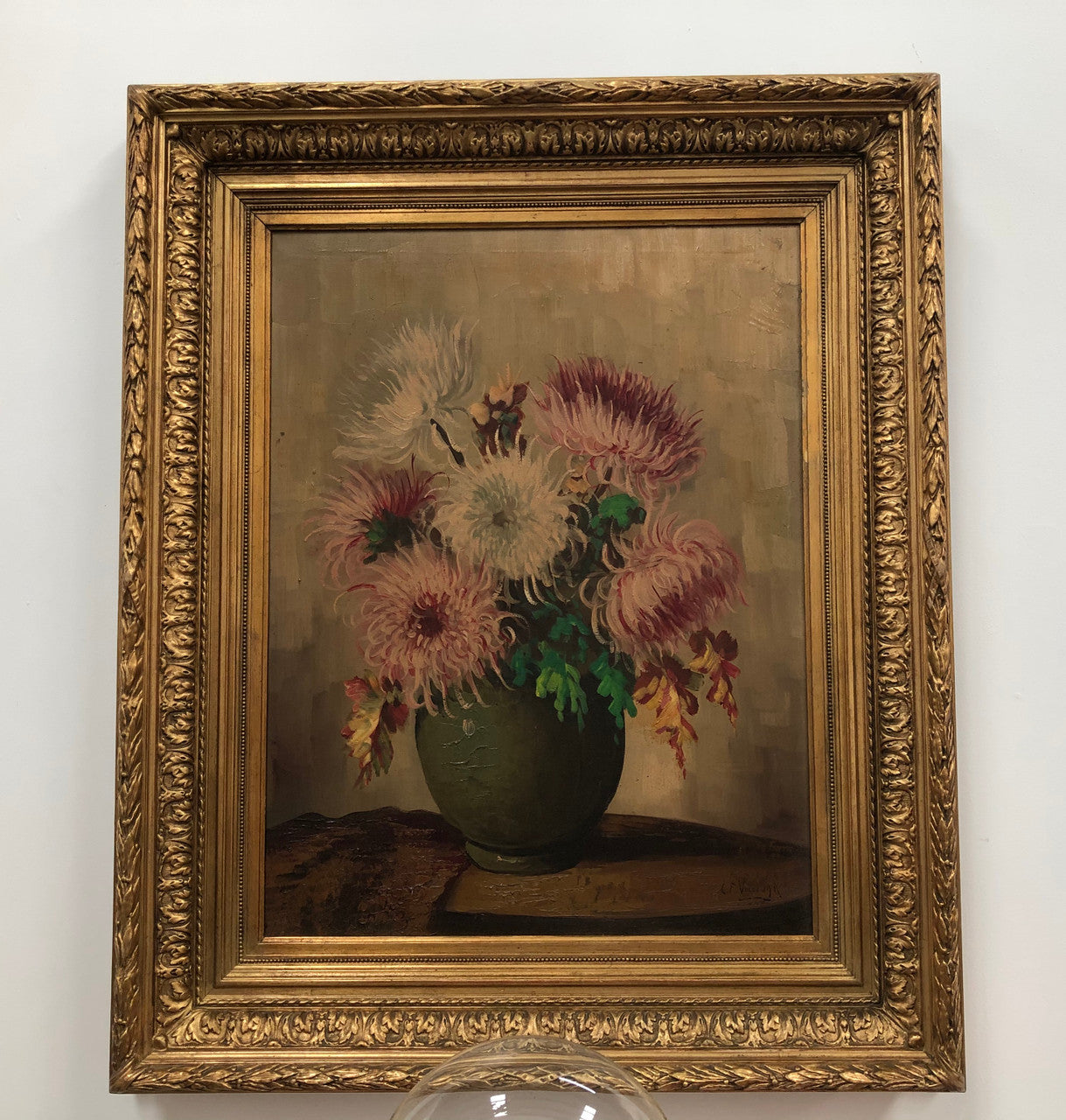 Beautiful Belgium Floral painting | Antique & Vintage | Moonee Ponds Antiques | Australia Wide Delivery