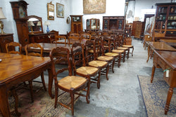 Set of 8 French Oak Dining Chairs | Antique & Vintage | Moonee Ponds Antiques | Australia Wide Delivery