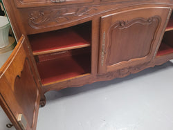 Louis XV Style Walnut Sideboard With 3 Drawers & 3 Doors | Antique & Vintage | Moonee Ponds Antiques | Australia Wide Delivery