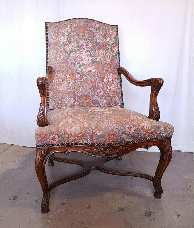 French Walnut Arm Chair