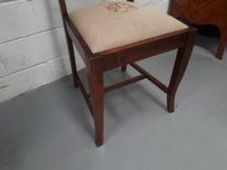Ash Wood Tapestry Covered Chair | Antique & Vintage | Moonee Ponds Antiques | Australia Wide Delivery