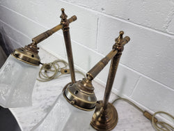 Pair of French Antique Style Table Lamps With Glass Shades | Antique & Vintage | Moonee Ponds Antiques | Australia Wide Delivery