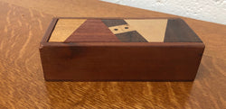 Vintage Parquerty Box With Sliding Lid | Antique & Vintage | Moonee Ponds Antiques | Australia Wide Delivery