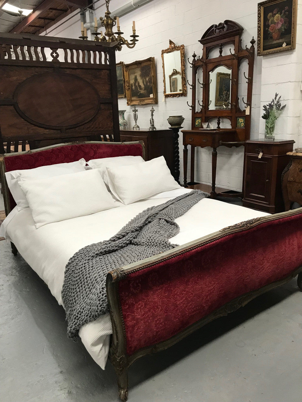 Antique Louis XV Style French Queen Size Bed | Antique & Vintage | Moonee Ponds Antiques | Australia Wide Delivery
