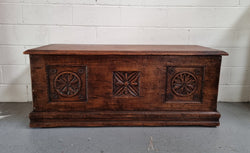 Early 19th Century French Chestnut Wood Coffer | Antique & Vintage | Moonee Ponds Antiques | Australia Wide Delivery
