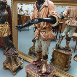 Striking 19th Century Antique Blackamoor Floor Lamp
