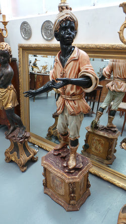 Striking 19th Century Antique Blackamoor Floor Lamp | Antique & Vintage | Moonee Ponds Antiques | Australia Wide Delivery