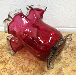 Victorian Ruby Glass Vase | Antique & Vintage | Moonee Ponds Antiques | Australia Wide Delivery