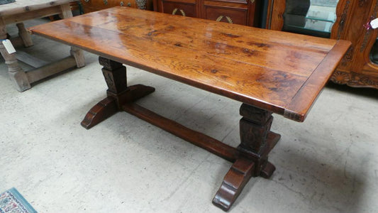 Antique French Oak Gothic Style 18th Century Monastery Dining Table