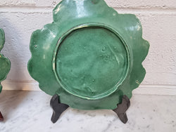 Set of 6 Victorian Majolica Grape Vine Plates | Antique & Vintage | Moonee Ponds Antiques | Australia Wide Delivery