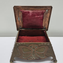 Arts and Crafts Copper Jewellery Box