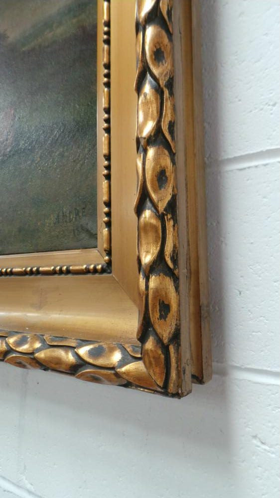 French Oil Painting On Canvas | Antique & Vintage | Moonee Ponds Antiques | Australia Wide Delivery