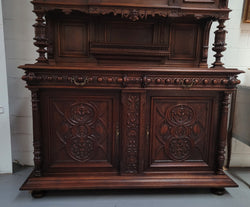 Spectacular French Antique Walnut Renaissance Style Buffet | Antique & Vintage | Moonee Ponds Antiques | Australia Wide Delivery