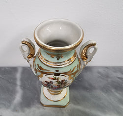 Two handled Limoge Style Small Vase | Antique & Vintage | Moonee Ponds Antiques | Australia Wide Delivery
