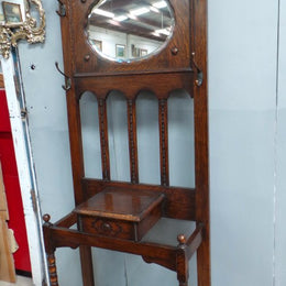 Tudor style hall stand