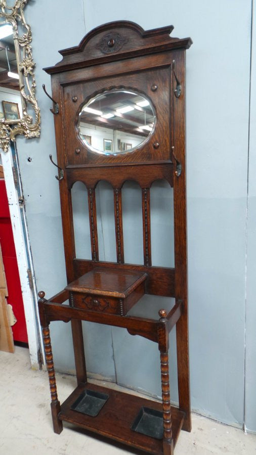 Tudor style hall stand