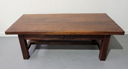 French Farmhouse Style Heavy Oak Coffee Table | Antique & Vintage | Moonee Ponds Antiques | Australia Wide Delivery