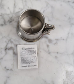 Royal Selangor Pewter Christening Mug Featuring an Elephant – Boxed | Antique & Vintage | Moonee Ponds Antiques | Australia Wide Delivery