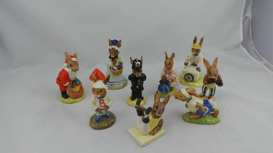 Collection Of Royal Doulton Bunnykins Figurines In Mint Condition