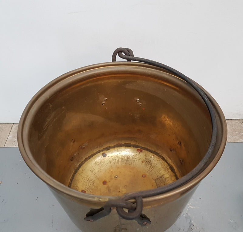 Vintage Brass Coal Bucket